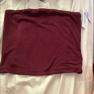 Burgundy tube top